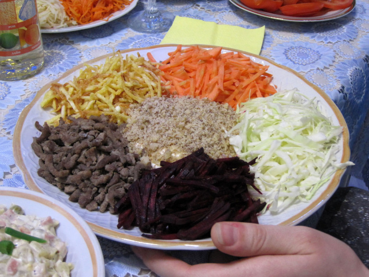 Салат чафан рецепт с фото пошагово с мясом