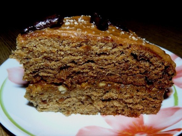 Финиковый торт рецепт с фото