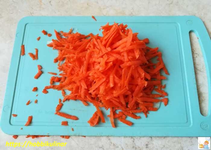 тёртая морковь