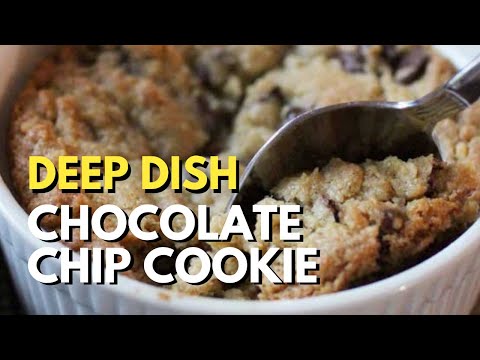 Deep Dish Chocolate Chip Cookie For One