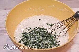 Куриная запеканка: Добавляем укроп и перец