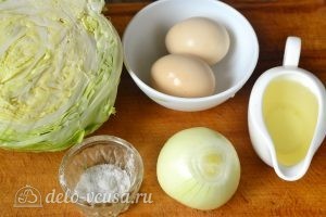 Начинка для пирожков с капустой и яйцом: Ингредиенты