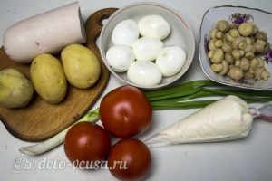 Салат Наполеон с грибами: Ингредиенты