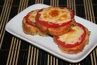 Гренки с помидорами и сыром в духовке