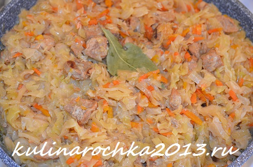 капуста тушёная с мясом