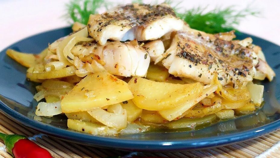 Рыба с картошкой в мультиварке