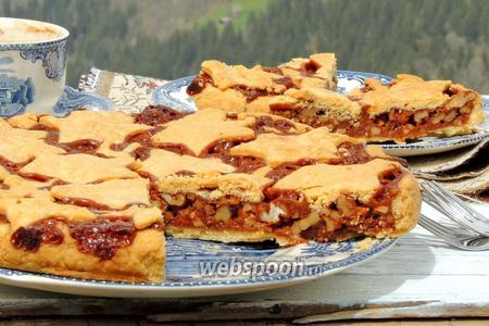 Фото рецепта Швейцарский ореховый пирог