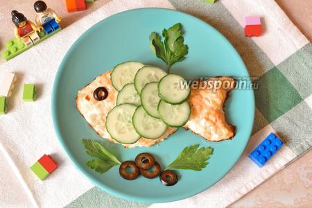 Фото рецепта Котлеты рыбные для детей «Золотая рыбка»