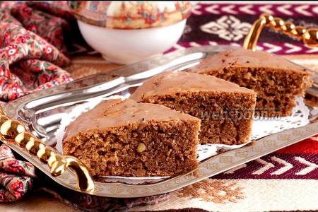 Фото рецепта Персидский кофейно-ореховый пирог