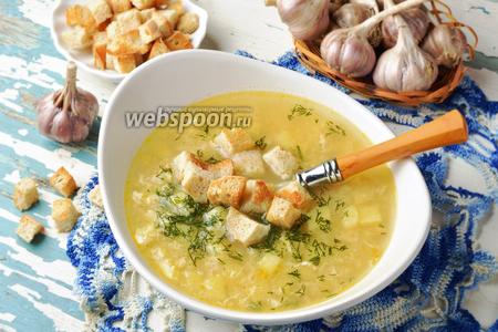 Фото рецепта Чесночный суп