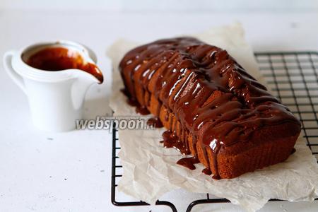 Фото рецепта Шоколадный кекс на оливковом масле и рисовой муке