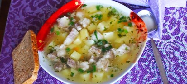 Мясной суп с картошкой