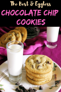 Eggless Chocolate Chip Cookies (BEST Eggless Cookies) eggless chocolate chip cookies recipe