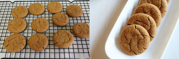 Eggless Ginger Cookies Recipe 