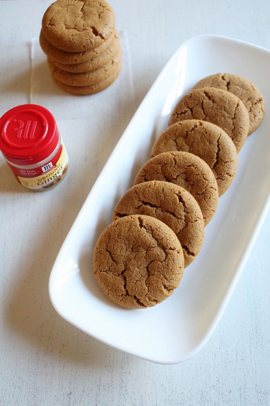 Eggless Ginger Cookies Recipe 