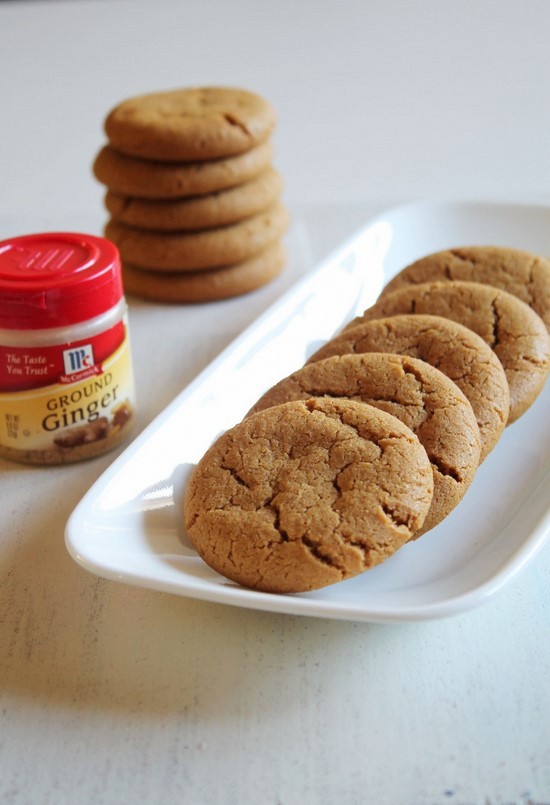Eggless Ginger Cookies Recipe 