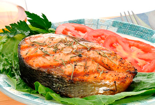 Стейк из лосося - лучшие рецепты. Как правильно и вкусно приготовить стейк из лосося.