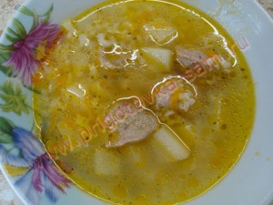суп с готовыми фрикадельками